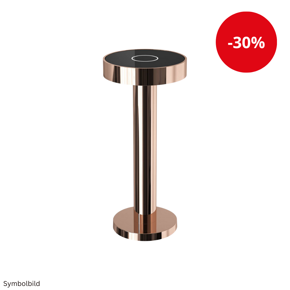 LED Tischleuchte Aluminium Roségold – Dimmbar