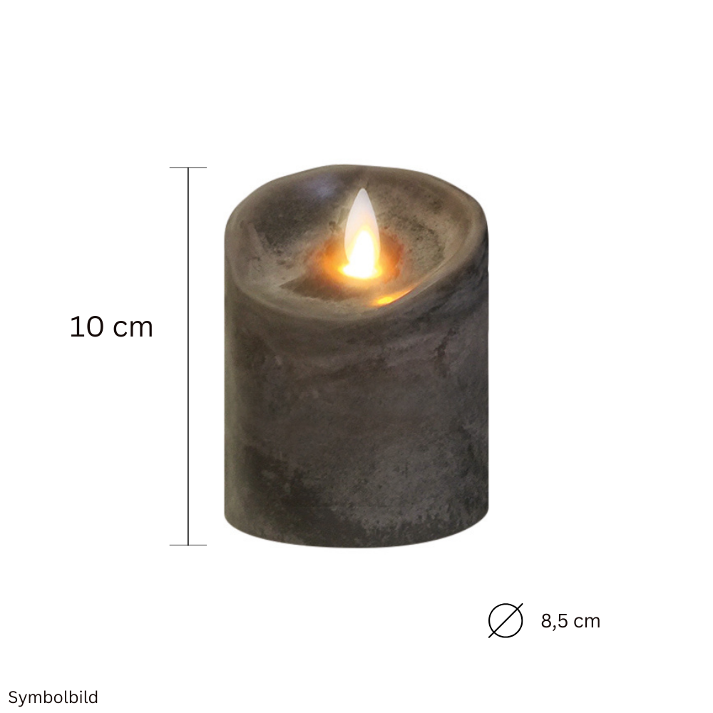 LED Stumpenkerze Mini 10 cm