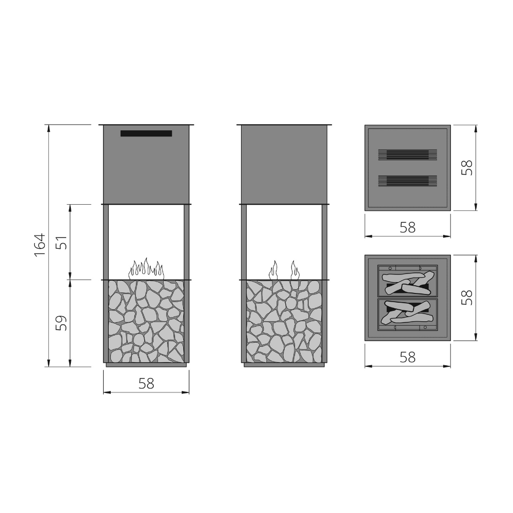 Tower Steel/Wood