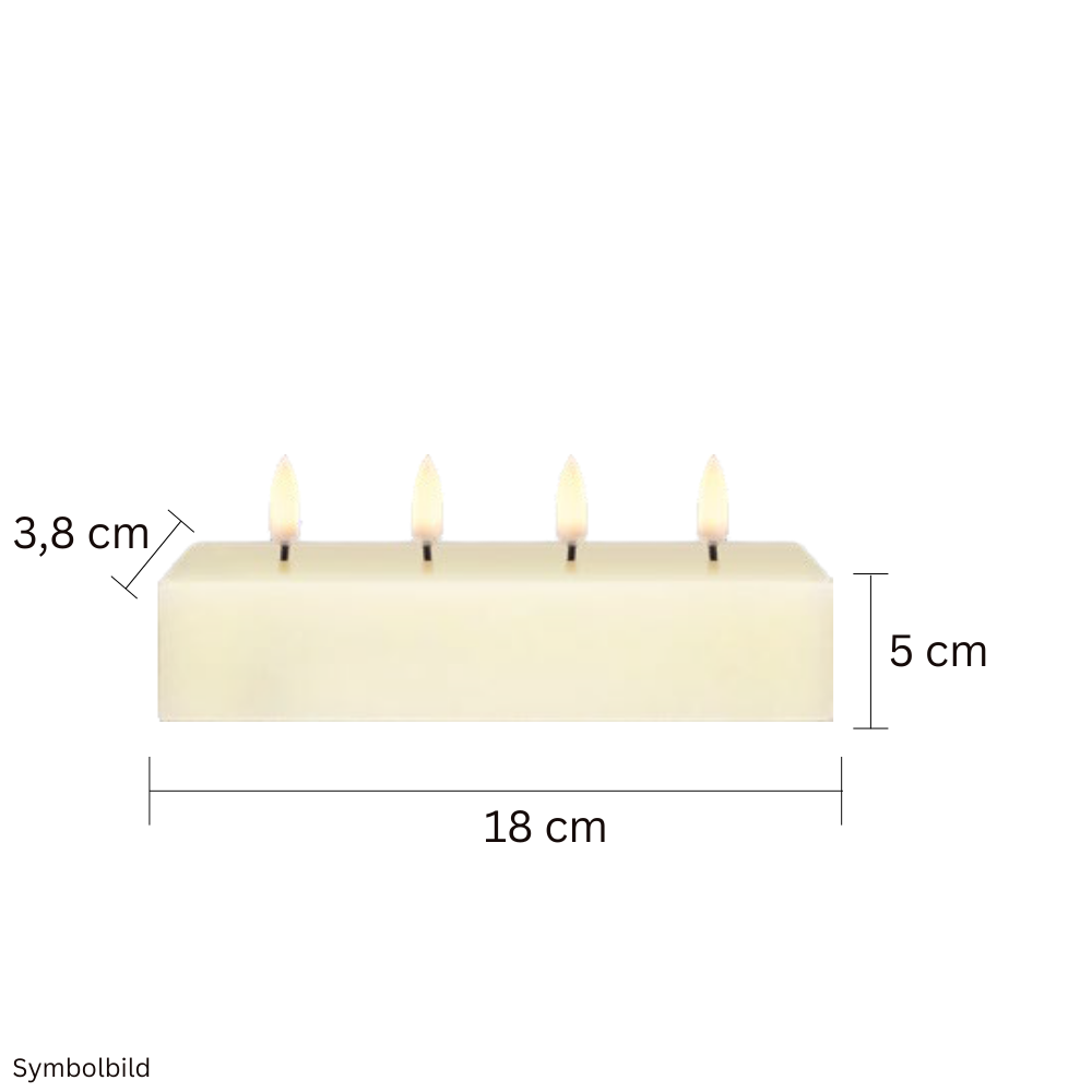 LED 4 Flammen Adventlicht
