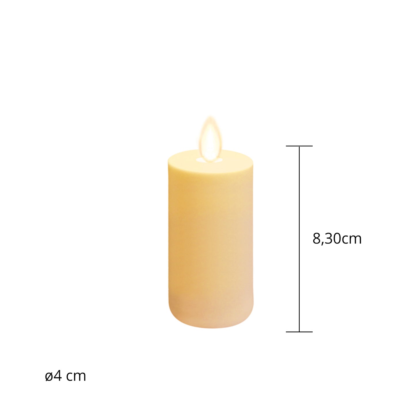 Teelicht Medium ø4 cm